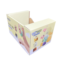 Support d'affichage empilable en carton pliable pour produits de soin de la peau pour bébés en supermarché