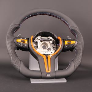 Volante Deportivo Personalizado Amarillo para <span class=keywords><strong>BMW</strong></span> <span class=keywords><strong>430i</strong></span> I8 F30 E70 E90 Z4 E38 X3 F10 F15 F90 E84 - Product Image 1