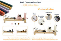Reformer de Pilates de Aleación de Aluminio Ajustable para Entrenamiento de Core, Duradero y Ergonómico, para Estudio de Yoga y Fisicoculturismo, con 5 Años de Garantía