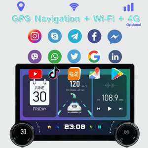 HONGRUI Android 13 <span class=keywords><strong>6</strong></span> + 128G Car-play Auto QLED pantalla táctil 10 Core para unidad principal 11,8 pulgadas Universal Car-play Radio Gps navegación - Product Image 3