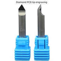 Herramienta de Grabado PCD con Brocas de Fresadora CNC en V de Diamante al Por Mayor para Tallar Piedra, Mármol y Granito
