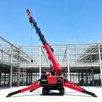 Grue araignée sur chenilles Tonlita de 5 tonnes, à flèche télescopique portable, directement du fabricant