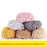 Fil à tricoter super épais en acrylique mélangé pour l'hiver, idéal pour les écharpes et bonnets faits main, vente en gros