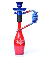 Kit de tiges de narguilé en aluminium avec plateau Tuyau de shisha pour bouteille de vin rouge Ensemble de tiges de shisha