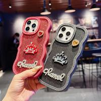 Coque de téléphone portable en silicone souple BAILI, motif couronne à paillettes grandes vagues, vente en gros d'usine, pour Tecno Spark 7 Camon 50 Pro