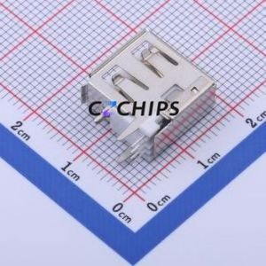 906-552A1012D10200 USB Connector Through hole Component (THT) Connector Type-A USB 2.0 Female Side Insert - Product Image 2