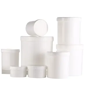 Recyclable matte simple retro cream jar empty container cosmetic packaging body scrub private label with plastic screw cap