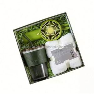 Hot Selling Wholesale Luxury Bridesmaids Wedding Favors Business Gift Set Custom Logo Glass PU Leather Personalized for - Product Image 2