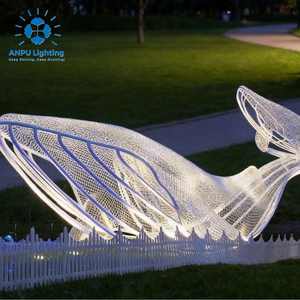 Ensemble de lumières LED géantes Anpu Lighting en forme de baleine et de vie marine, motif lumineux extérieur, étanche IP65, multicolores, décoration de Noël, d'Halloween et de <span class=keywords><strong>jardin</strong></span> - Product Image 5