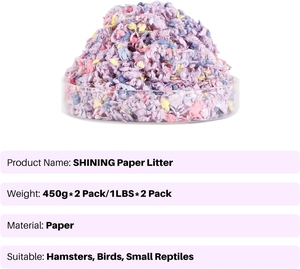 Criceto Non tossico fornisce carta naturale per fiori di criceto morbida senza polvere con controllo degli odori per biancheria da letto di carta per piccoli animali domestici - Product Image 4