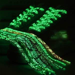 Cordones Luminosos de Moda al por Mayor con Diseño de Flores de Anacardo y Color Degradado que Brillan en la Oscuridad para AJ1, AF1 y <span class=keywords><strong>Blazer</strong></span> - Product Image 2