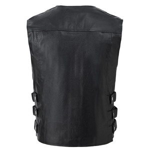 Chaleco de Cuero de Diseño Único y Alta Calidad para Hombre, Transpirable, Cómodo, MOQ Bajo, Chaleco sin Mangas Hecho de Cuero - Product Image 2