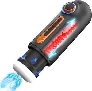 Topsale, juguete automático para adultos, máquina BJ, masturbador de bolsillo para hombre con dispositivos de empuje de succión de calor, suéter eléctrico barato - Product Image 1