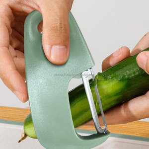 Ensemble d'ustensiles de cuisine 3 pièces : éplucheur à <span class=keywords><strong>julienne</strong></span> pour légumes, presse-ail et gingembre, outils de cuisine empilables, accessoires - Product Image 4