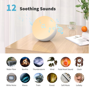 FANSBE Función de memoria Relajación Bebé Duerme Sonido Máquina de ruido blanco con luz nocturna - Product Image 2