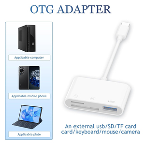 Tốc độ cao khe cắm thẻ kép 3 trong 1 Type-C kỹ thuật số Trail trò chơi máy ảnh Adapter USB C SD CF Đầu đọc thẻ - Product Image 6