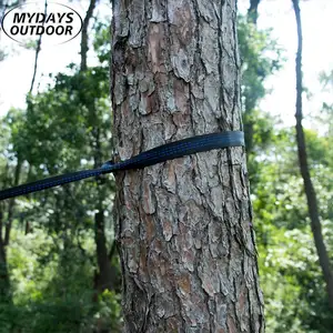 Mydays Outdoor Nylon Portable Tree Strap Hiking Hanging Belt Hammock For Camping
