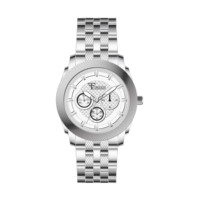 Montre pour hommes Urban Pioneer avec mouvement à quartz à bande métallique texturée