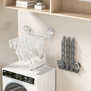 Séchoir mural pliable Lg, design aérodynamique, pour sous-vêtements, chaussettes, usage domestique, organisateur de vêtements pour balcon - Product Image 1