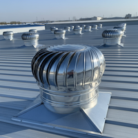 Ventilateur d'extraction de toit résistant aux intempéries en acier inoxydable 304/201, turbine non motorisée à énergie éolienne pour entrepôt et atelier