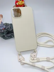 สายคล้องคอแบบไขว้ สายคล้องซิลิโคนเคลือบสี UV สำหรับ 17/14/15 Pro Max/8 Plus/X/XS/7/8/16 ความยาว 160 ซม. ปรับแต่งได้ - Product Image 3