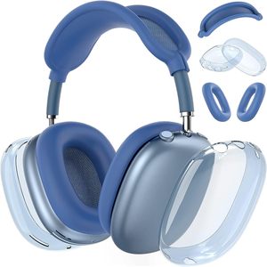 Accesorios para Auriculares 3 en 1, Funda Transparente <span class=keywords><strong>de</strong></span> TPU, Funda <span class=keywords><strong>de</strong></span> Silicona para <span class=keywords><strong>Diadema</strong></span> para Apple <span class=keywords><strong>Airpods</strong></span> Max - Product Image 5
