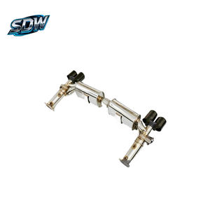 Tubo de escape Catback de acero inoxidable de alto flujo para Porsche Panamera 4.0L Cayenne <span class=keywords><strong>Macan</strong></span> Taycan OEM Personalización - Product Image 2