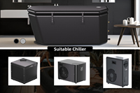 AMBOHR-Mini Refroidisseur Portable Intelligent avec Contrôle WiFi 0.8/0.5/0.3Hp pour Bain de Glace