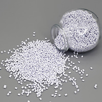 Compuesto de plástico ABS modificado, 65% contenido Tio2, granulado de color blanco, mezcla maestra multifuncional/plástico