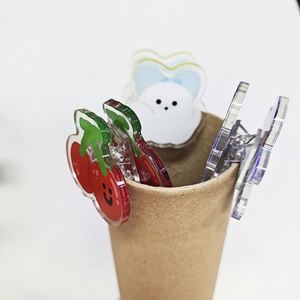 Clips en acrylique transparent de haute qualité en gros, design personnalisé mignon pour cadeaux, fournitures promotionnelles et de fête - Product Image 2