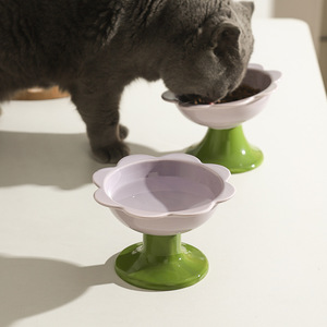 Accessoires pour animaux bol de nourriture pour <span class=keywords><strong>chat</strong></span> coloré protéger les vertèbres cervicales bol pour chien animal de compagnie anti-renversement <span class=keywords><strong>chat</strong></span> bol d'eau chien arc - Product Image 4