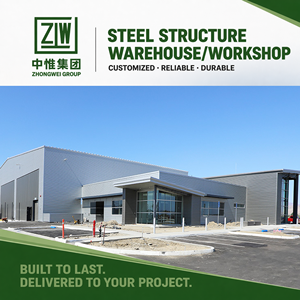 Zhongwei - Panel Sándwich Moderno para Exteriores, Económico, de 50/75/<span class=keywords><strong>100</strong></span> mm, Estructura de Acero Prefabricada, Taller y Almacén - Product Image 1