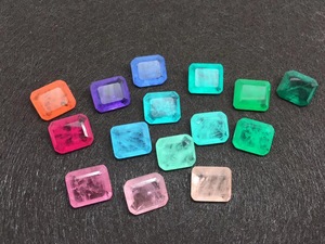 HQ gemme ottagono 10x12mm in magazzino nuovi prodotti <span class=keywords><strong>Paraiba</strong></span> CBX52 gioielli in <span class=keywords><strong>pietra</strong></span> di fusione di cristallo naturale - Product Image 2