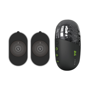 ワイヤレスデュアルユニット<span class=keywords><strong>TENS</strong></span>マッサージャー、4モード20段階の強度、充電ケースとリモコン付き - Product Image 1