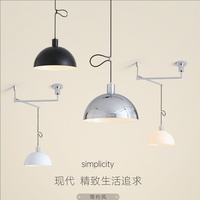 Lustre amovible rétro scandinave Bauhaus Simple Study Island Restaurant bar Swing Arm Lustre créatif télescopique