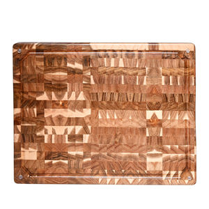 Plato de charcutería de madera rectangular personalizado Youlike, tabla de cortar de madera de Acacia de grano de extremo de cocina - Product Image 3