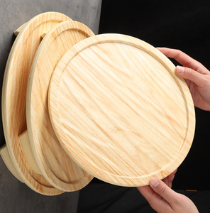 Assiettes anti-chute en mélamine, style grain de bois, vaisselle japonaise pour fondue et barbecue, utilisation en buffet - Product Image 3