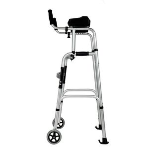 Déambulateur pliant en acier inoxydable en forme de L pour personnes âgées, aides à la mobilité pour personnes handicapées, équipement de sécurité pour salle de bain - Product Image 2