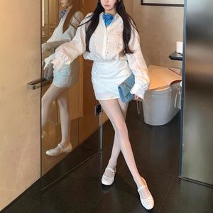 Abito Camicia Sexy da Donna S-L con Rosa Bianca Traforata Effetto Luce Lunare, Antirughe, Primaverile, Personalizzabile all'Ingrosso - Product Image 3