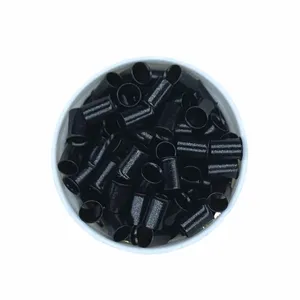 Grosir 4.0x6.0mm 500pcs Cincin Pipa Tembaga Panjang Model Euro <span class=keywords><strong>Lock</strong></span> Flared untuk Ekstensi Rambut Manusia - Product Image 2