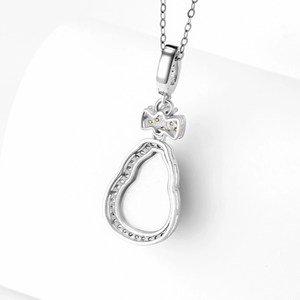 Pendentif naturel en jade bleu de qualité A, motif lys d'eau, en argent S925, serti de jade de qualité glace, pour collier de bijoux pour femme - Product Image 1