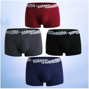 New Good Fashion Panties Bamboo Boxer Underwear Men Custom Underpants Mens Brief Boxers Cotton Shorts Customized Logo Knitted