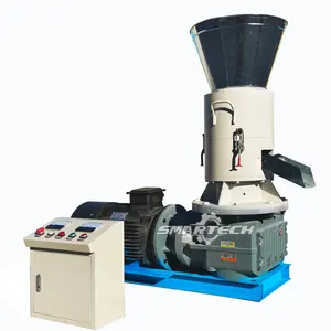 Máquina de pellets de aserrín de biocombustible de alta eficiencia, máquina de pellets de aserrín, máquina para fabricar gránulos para cultivar madera proporcionada 6 - 12mm