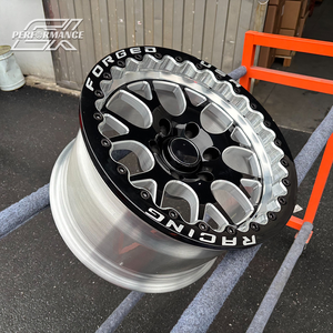 Jantes Beadlock personnalisées, noir brillant, alliage forgé, 17x10 18x10 6x139.7 6x135 pour GMC Sierra 1500 Simple Cabine - Product Image 4