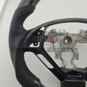 Hot Selling Quality Perforated Leather Carbon Fibre LED Steering <b>Wheel</b> Fit for Infiniti G27 G37 Car Steering <b>Wheel</b> - Product Image 4
