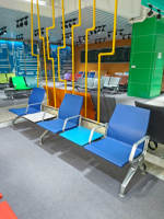 Chaise d'hôpital moderne en PU à 3 places, personnalisable et de haute qualité, pour salles d'attente, cliniques, cabinets dentaires, écoles, salles à manger, hôpitaux