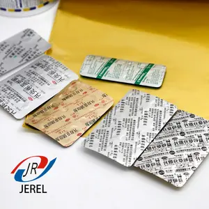 JEREL 20 25 30 mic duro temper 8011 di droga pacchetto Rivestito PTP pillola di Alluminio della bolla foglio di rullo