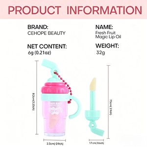 Brillo Labial Vegano Hidratante No Pegajoso con Brillo Luminoso, Lápiz Labial Líquido de Larga Duración con Destellos y Aceite Labial de Alto Brillo - Product Image 6