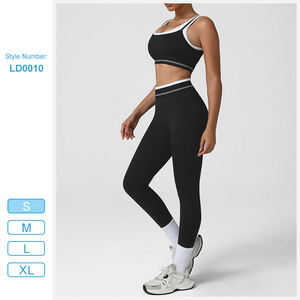 Ensemble de vêtements de <span class=keywords><strong>sport</strong></span> pour femmes personnalisé en 2 pièces, respirant, avec soutien-gorge de yoga à dos en <span class=keywords><strong>U</strong></span> et leggings de <span class=keywords><strong>sport</strong></span>, ensemble de fitness pour la salle de <span class=keywords><strong>sport</strong></span> - Product Image 6