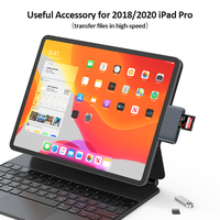 Lector de Tarjetas C4C-A 4 en 1 para iPad Mini, Teléfono Inteligente, Portátil, con Tarjeta SD, Tarjeta Micro SD, Tipo C, OTG Hub, USB C a USB A